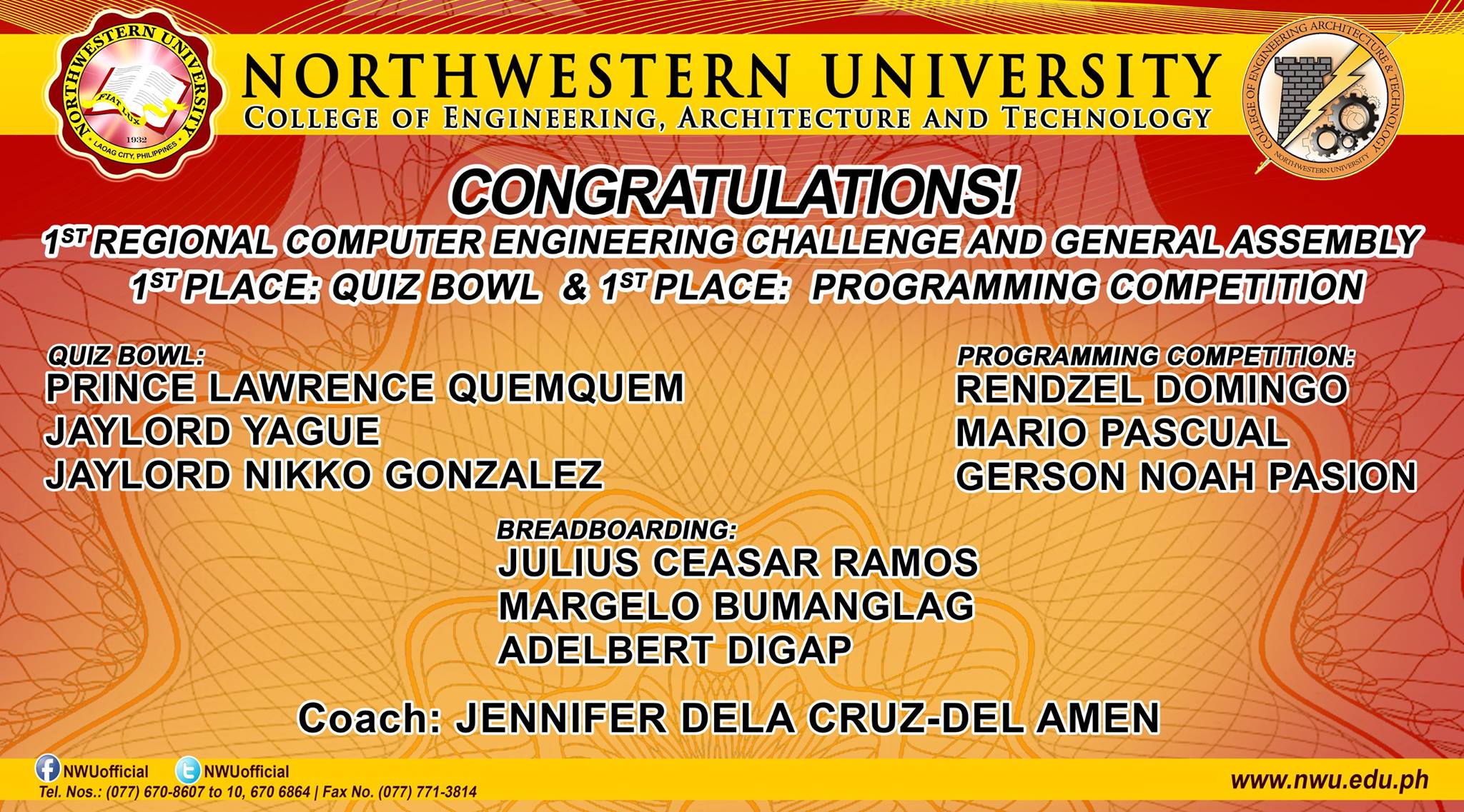 1st Place Programming Competetion